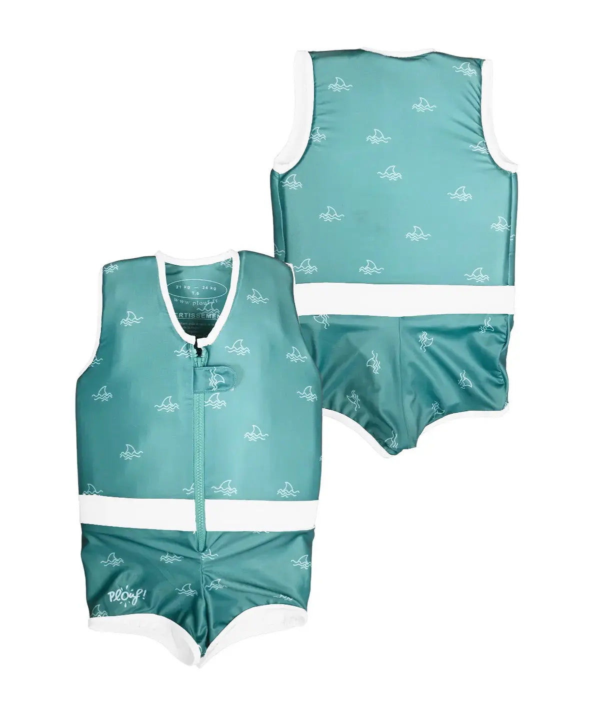 NMaillot de bain flottant garçon : BB Shark Plouf