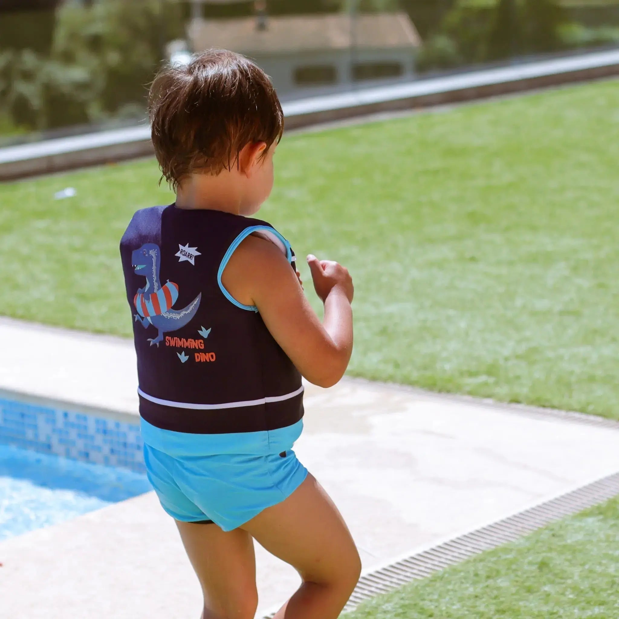 Plouf! Costume Galleggiante Per Bambina Con Flottatori Integrati - Modello Clémentine, Sicurezza In Acqua, Imparare A Nuotare, Taglia Unica
