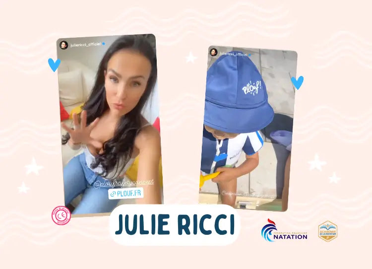 Julie-Ricci-die-den-Bikini-und-die-Matratze-schwimmend-verwertet-Plouf-top-trendy Plouf