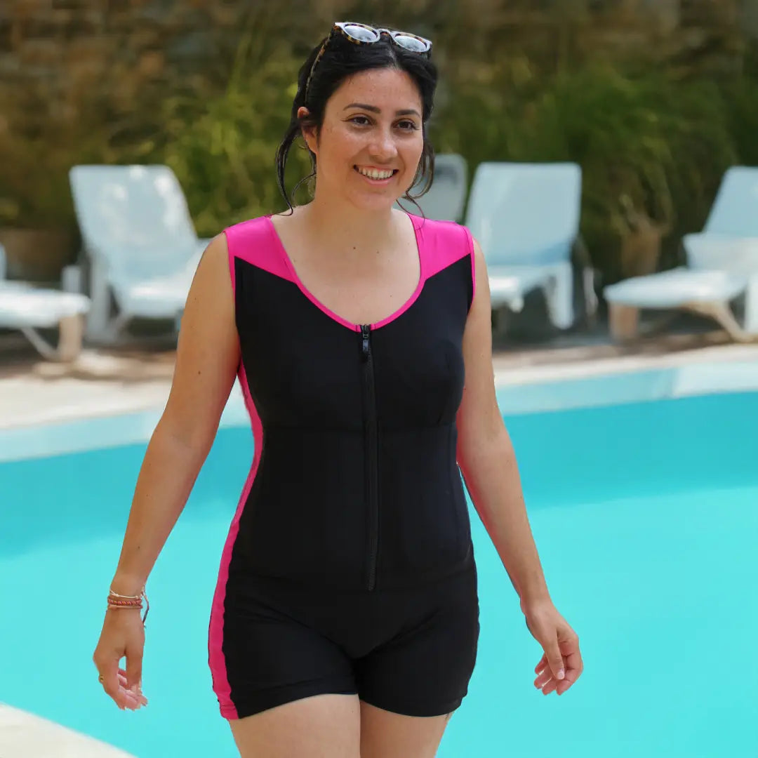 The floating swimsuit Safety Concept  by Plouf is designed for women who want to relax, play and share.