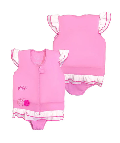 Girl's floating swimsuit : Caraïbes Plouf