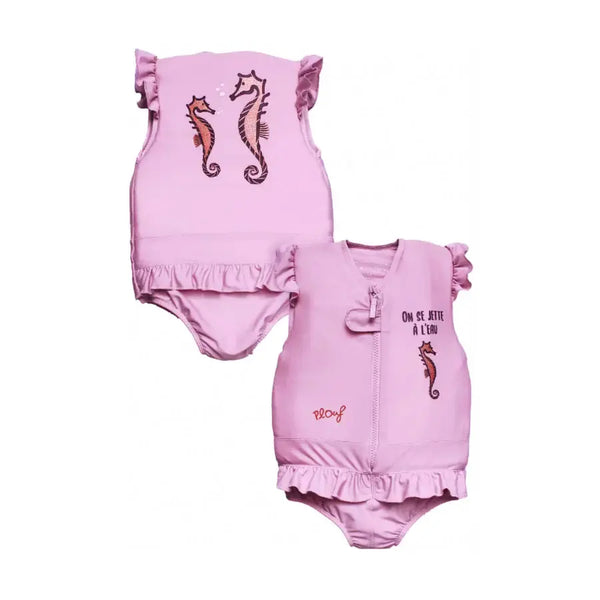 Girl's floating swimsuit : Hippocampe Plouf