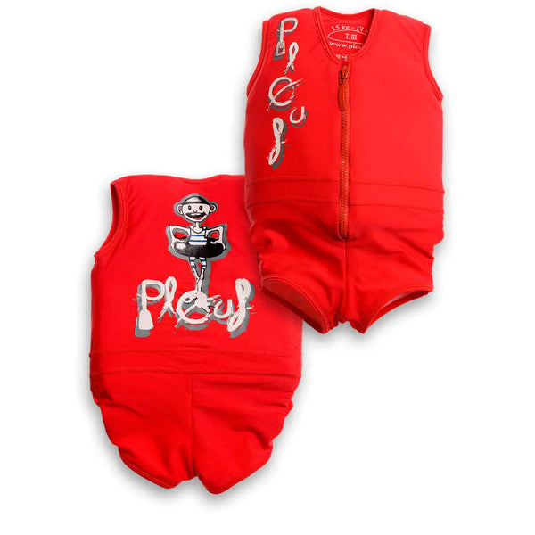 Boy's floating swimsuit : Red Jim Plouf