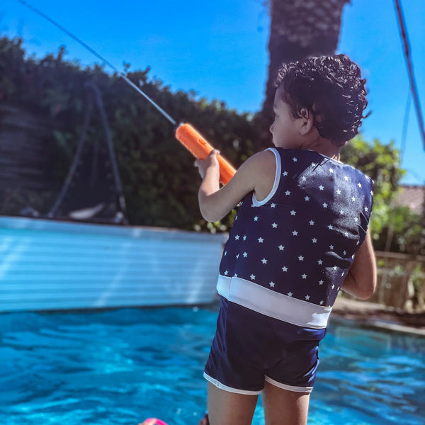 Boy's floating swimsuit : Star Plouf